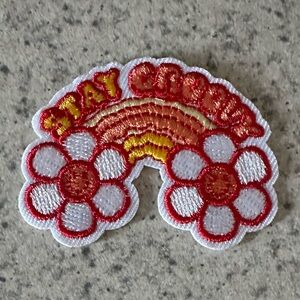 Stay Groovy Embroidered Patch